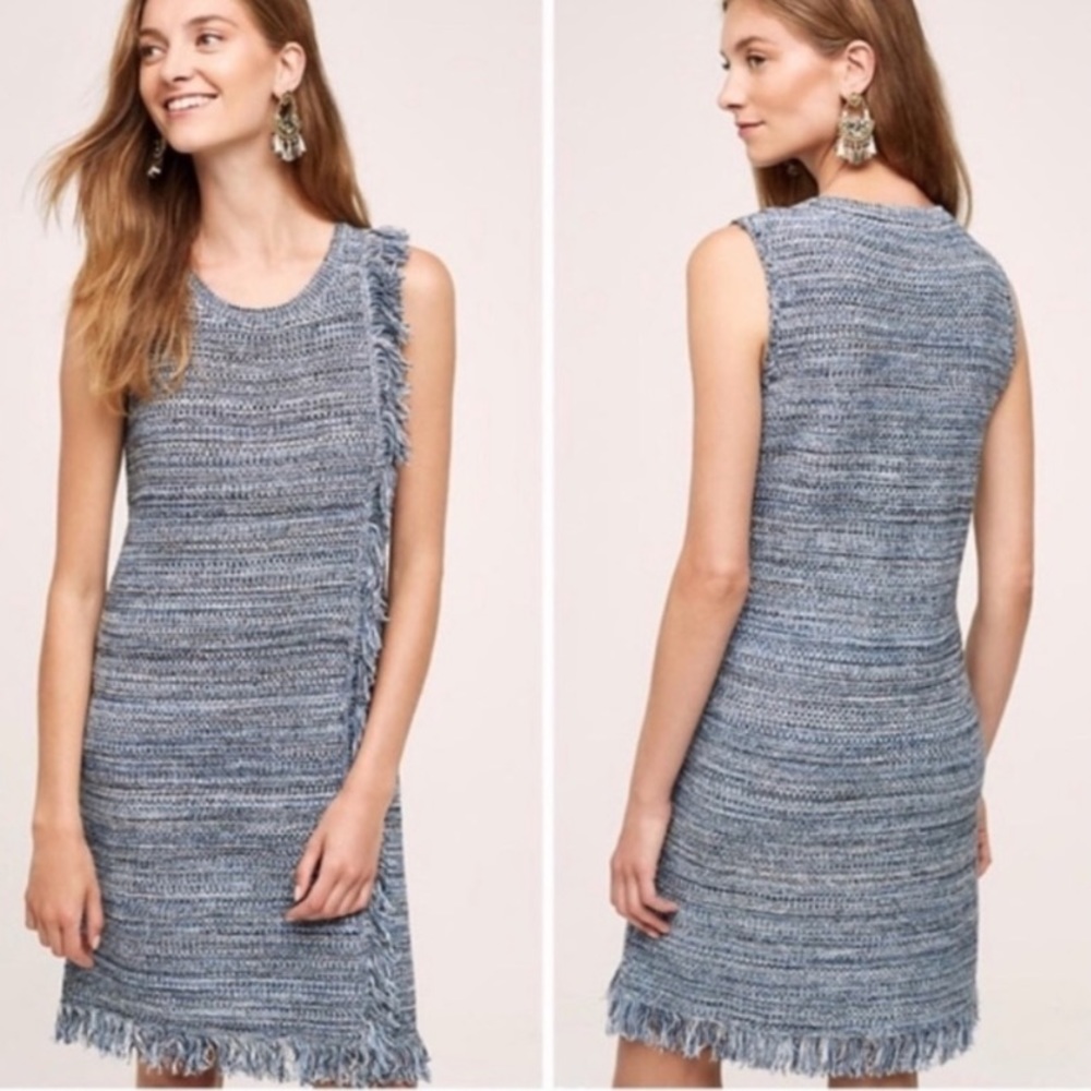 Anthropologie Holding Horses Fringe Dress Sz S